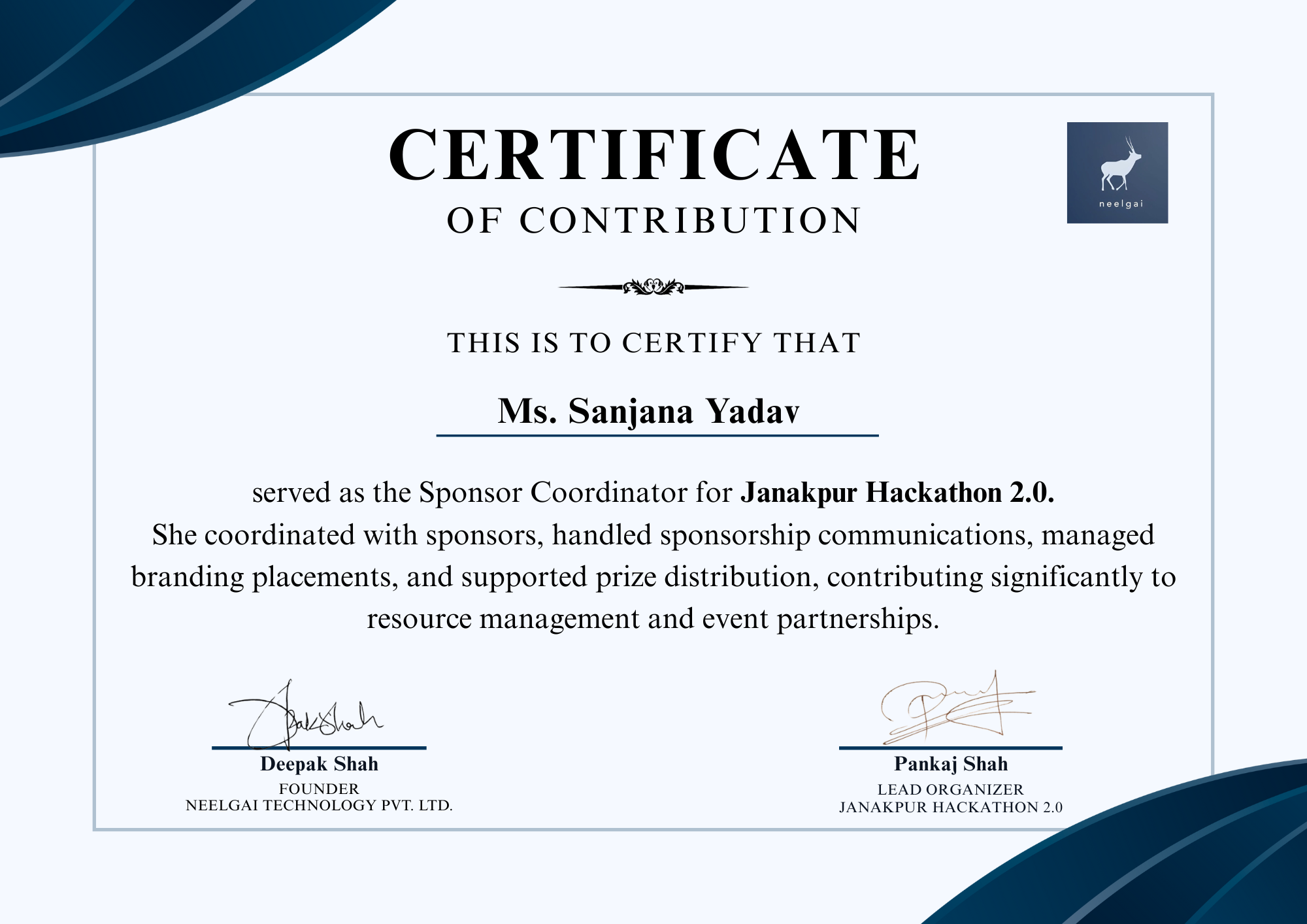 Sponsor Coordinator and Host